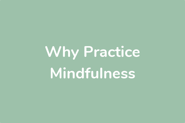 Why Practice Mindfulness