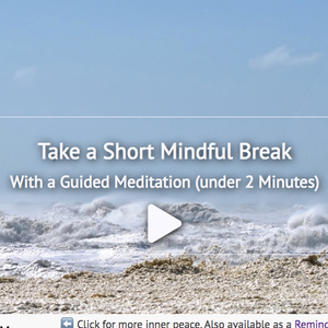 Take a short mindful moment with a guided meditation right in your browser